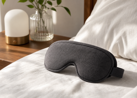 RestKit weighted eye mask for sleep and travel routines
